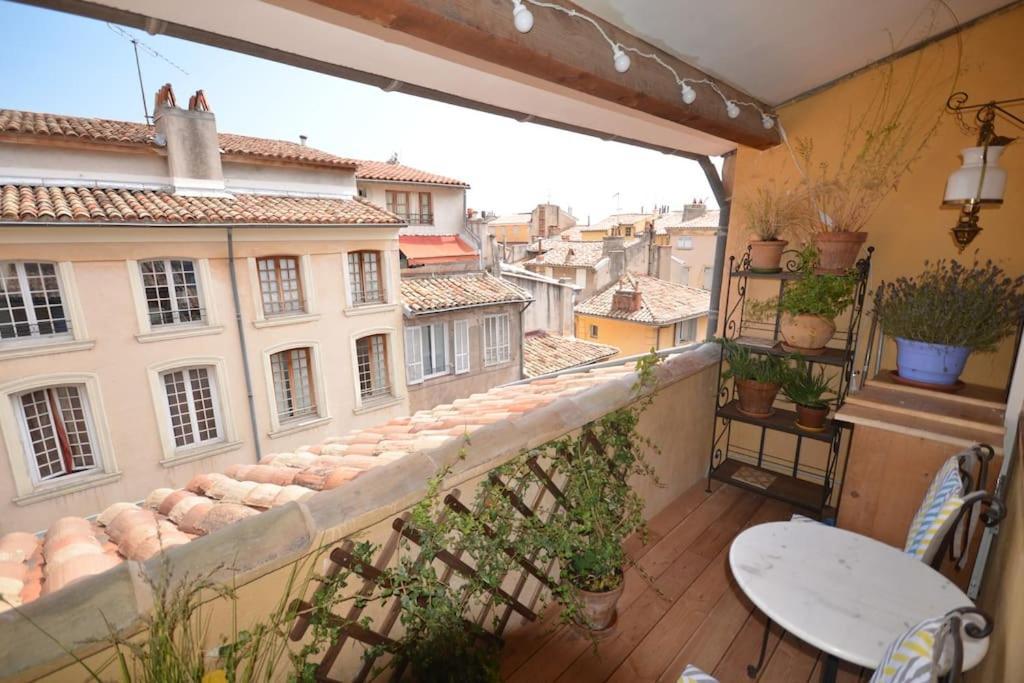 Le Dix Duplex Historical Center Balcony With View And Air Conditioning Aix-en-Provence Esterno foto